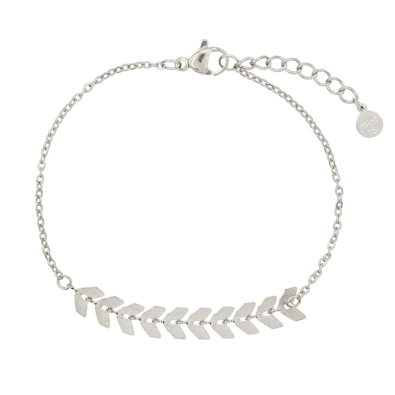Mint15 Visstaart armband Zilver