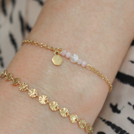 Armband met vlindertjes goud of zilver