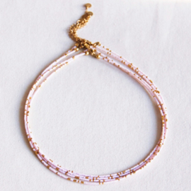 Kralen ketting - Paars
