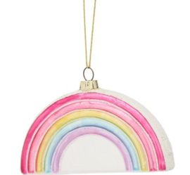 Kerstornament regenboog