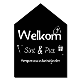 Huisje welkom Sint en Piet