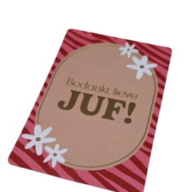 Kaartje voor de juf