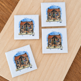 Mini tegeltjes Raadhuis Beesel