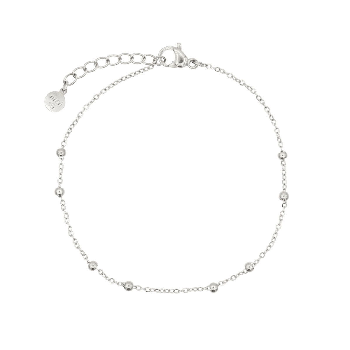 Mint15 Little dots armband zilver
