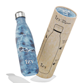 Izy Bottles Marmer Blauw - 500ML