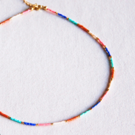 Kralen ketting kleurmix