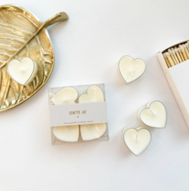 Waxinehartjes Creme | De leukste juf