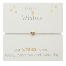 Armband "Good Wishes" goud