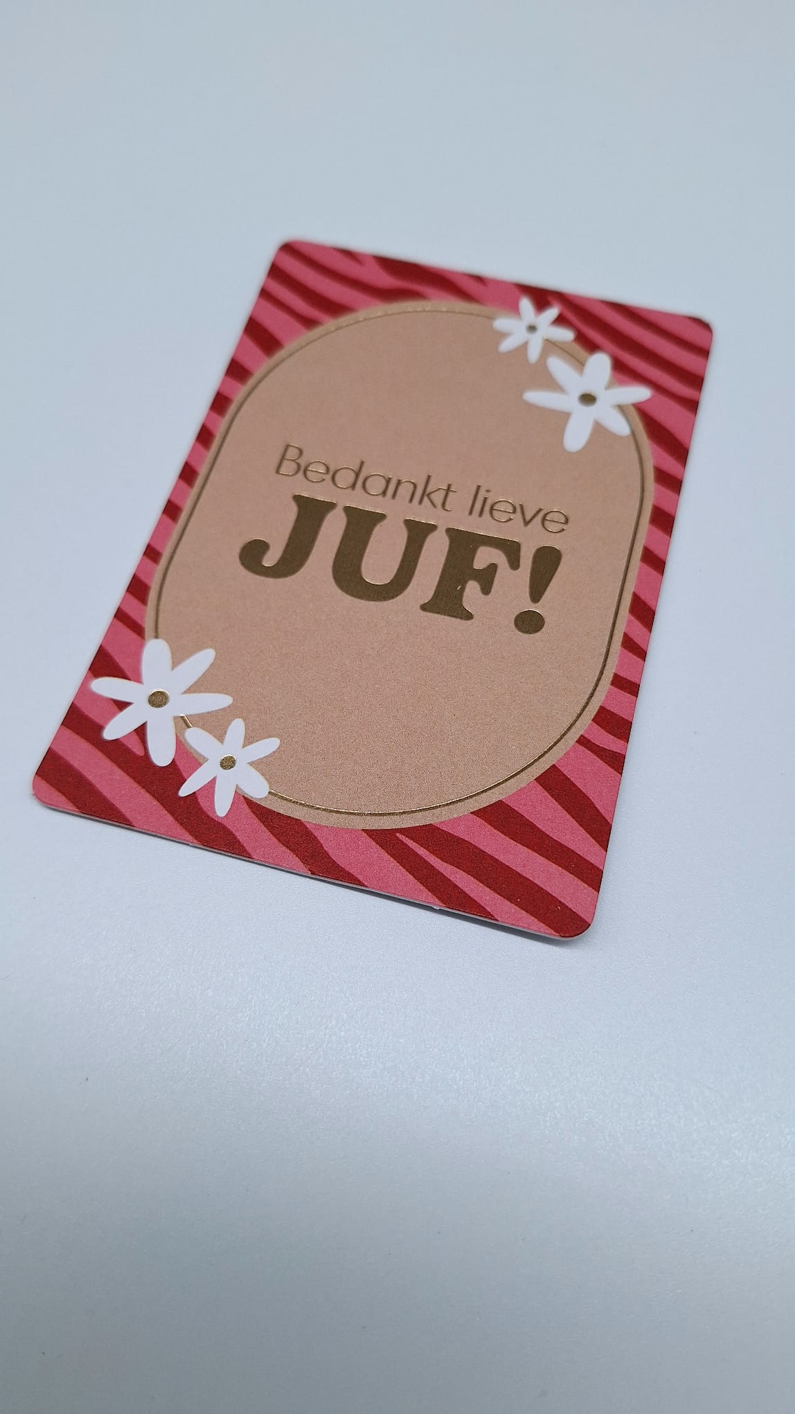 Kaartje voor de juf