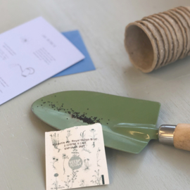 Fijne feestdagen cadeau doosje met bloemzaden