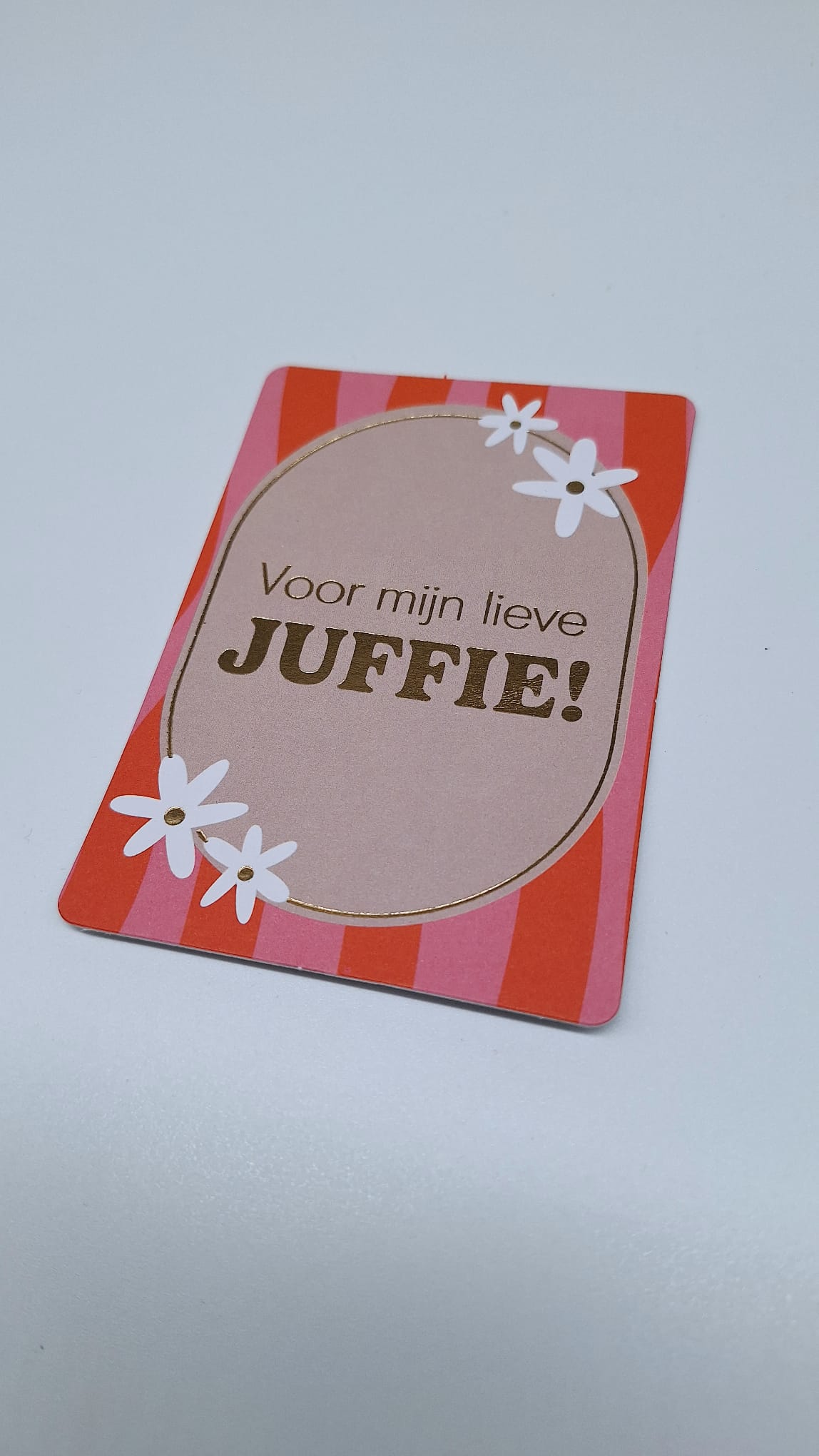 Kaartje voor de juf