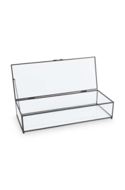 Glazen opberg box