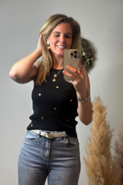 DANI HARTJES TANK-TOP ZWART