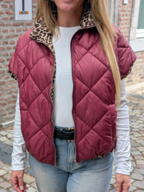 Gewatteerde Bodywarmer Burgundy