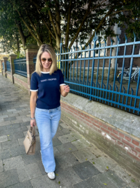 SAINT - TROPEZ MARINE BLAUW Top