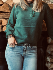 Winter Detail Sweater Green