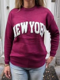 New York Sweater Burgundy