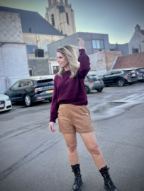 Burgundy Basic Trui