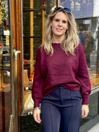 Burgundy Basic Trui