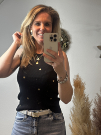 DANI HARTJES TANK-TOP ZWART