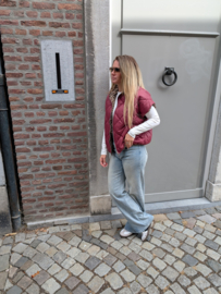 Gewatteerde Bodywarmer Burgundy