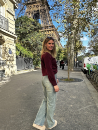 Burgundy Basic Trui