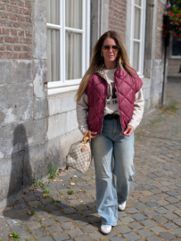 Gewatteerde Bodywarmer Burgundy