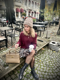 Burgundy Basic Trui