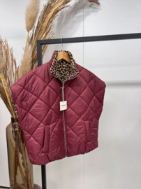 Gewatteerde Bodywarmer Burgundy