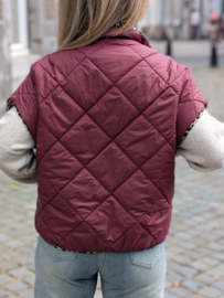 Gewatteerde Bodywarmer Burgundy