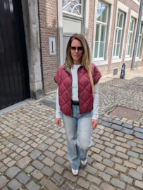 Gewatteerde Bodywarmer Burgundy