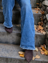 WIDE LEG JEANS full length Blauw