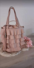 Ruffle tas roze