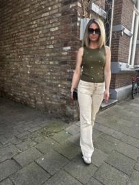 DANI HARTJES TANK TOP OLIVE GREEN