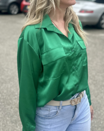 Satin Blouse Mare Green