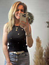 DANI HARTJES TANK-TOP ZWART