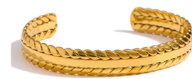 Labelsix Bangle Armband RVS goud