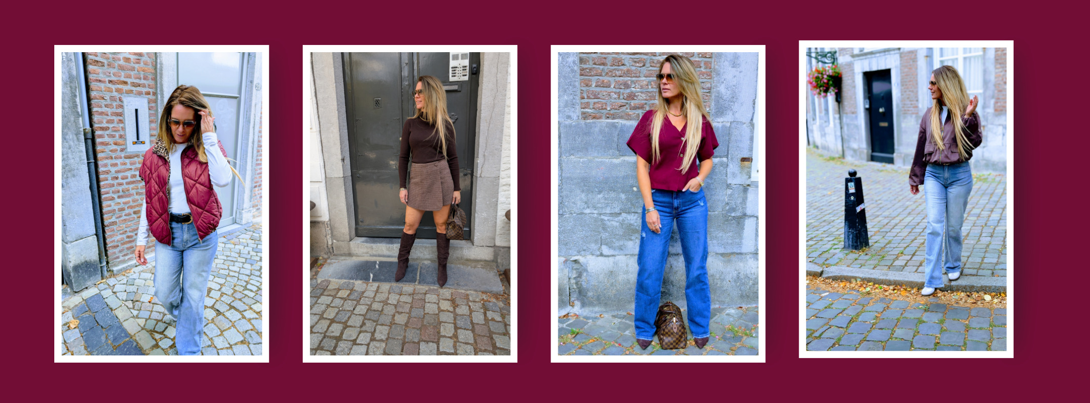 herfst burgundy