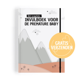 Complete invulboek voor de premature baby (zalm)