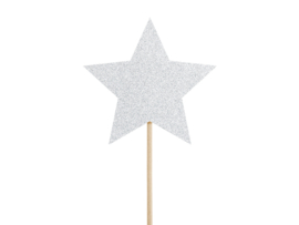 Cupcake toppers unicorn sterren (6st)