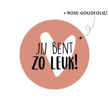 Sluitstickers "jij bent zo leuk"