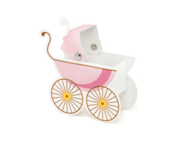 Kinderwagen roze doosjes (10 st)