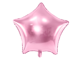 Folieballon roze ster (48cm)