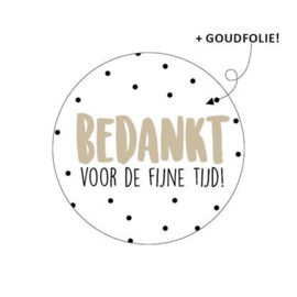 Sluitstickers "bedankt voor de fijne tijd"