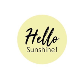 Sluitstickers "hello sunshine"