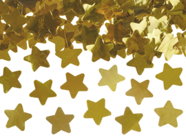 Confetti kanon gouden sterren (40cm)