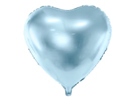 Folieballon hart hemelsblauw (45cm)