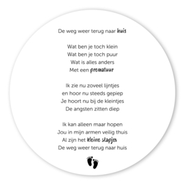 Muurcirkel "Naar huis"