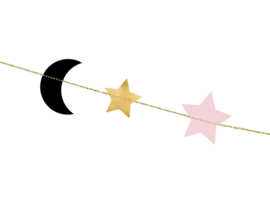 Guirlande sterren en maan (1,9m)