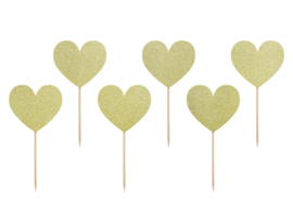 Cupcake toppers sweet love (6st)